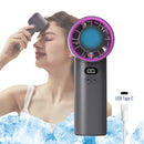 ハンディファン 冷却プレート(ペルチェ式）モバイルバッテリー付き扇風機 サーキュレーター  手持ち 携帯扇風機 充電式 100段階風量調節 ハンディ扇風機 冷却プレート 卓上扇風機