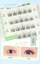 つけまつげ 接着剤不要 バレにくい ブラック つけまつげ ナチュラル 人気 束感 自まつげ風 可愛い 自然派 OL 学生 コスプレイ 初心者 簡単装着 長時間キープ 耐久性高い アイメーク メークアップ 粘着力強い 落ちにくい 汗 水 皮脂に強い