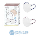 NISHIKIN BRILLIANT MAKE UP MASKマスク 不織布 立体マスク 冷感 2色20枚セット 大人用サイズ(ふつう) ピーチピンク ラベンダーアッシュ 接触冷感 2Dマスク バイカラー 血色 小顔 カラー おしゃれ メイク 個包装