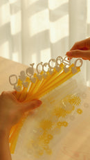 NISHIKIN HINICHIJOU チャーム付チャック袋スライダー式 3点セット かわいいチャーム付き