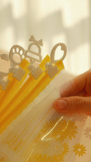 NISHIKIN HINICHIJOU チャーム付チャック袋スライダー式 3点セット かわいいチャーム付き