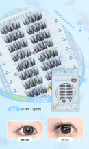 つけまつげ のリ不要 ２秒マツエク 落ちにくい 5Dつけまつげ 60束入 ブラック 可愛い 5Dつけまつげ 立体感 自然派 人気 束感 部分 初心者 接着剤不要で簡単装着 長持ち 長時間キープ 耐久性が高い アイメーク 自然な束感 粘着力強い 繰り返し利用