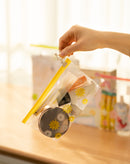 NISHIKIN HINICHIJOU チャーム付チャック袋スライダー式 3点セット かわいいチャーム付き