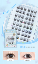 つけまつげ のリ不要 ２秒マツエク 落ちにくい 5Dつけまつげ 60束入 ブラック 可愛い 5Dつけまつげ 立体感 自然派 人気 束感 部分 初心者 接着剤不要で簡単装着 長持ち 長時間キープ 耐久性が高い アイメーク 自然な束感 粘着力強い 繰り返し利用