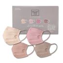 NISHIKINブリリアントマスク4色×10枚 40枚入り アプリコット ピンク ピーチ ピンク ローズ ピンク ココア ベージュ かわいい 綺麗 キレイ カラー 大人