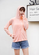 LILIANDILANUVカット接触冷感カーディガン ピンク　pink　長袖 薄手 軽量 涼感　冷房対策 日焼け防止 長袖 おしゃれ