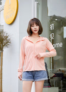 LILIANDILANUVカット接触冷感カーディガン ピンク　pink　長袖 薄手 軽量 涼感　冷房対策 日焼け防止 長袖 おしゃれ