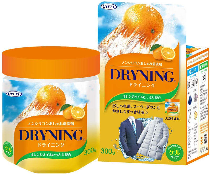 ドライニング ゲルタイプ 300g 洗剤 衣料 洗濯 つけおき オレンジ オイル おしゃれ着 ノンシリコン 部分洗い 洗浄力 経済的 UEKI ウエキ