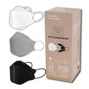 NISHIKIN BRILLIANT MAKE UP MASK3色アソート 個包装30枚入（ホワイト・グレー・ブラック各10枚）不織布マスク 使い捨て