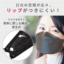 BRILLIANT MAKE UP MASK3色アソート 個包装30枚入（ブラック）不織布マスク 使い捨て高密度3層 フィルター