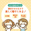 子供用立体マスク 5個セット【ピンク柄5枚・ブルー柄5枚の合計10枚入】