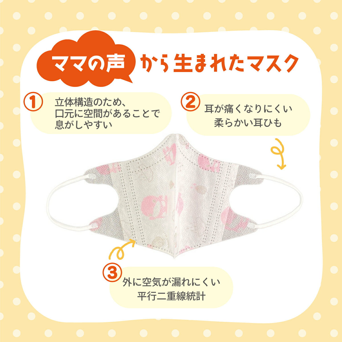 No.290 オーダーマスク　キッズマスク　ピンク　ブルー　おまとめ割 子供用立体マスク 5個セット【ピンク柄5枚・ブルー柄5枚の合計10枚入】