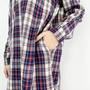 LILIANDILAN シャツ風ワンピー　パープル　7628＃one size