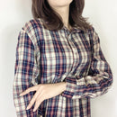 LILIANDILAN シャツ風ワンピー　パープル　7628＃one size