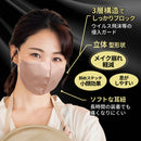 立体型ブリリアントマスク アプリコットピンク&ピーチピンク